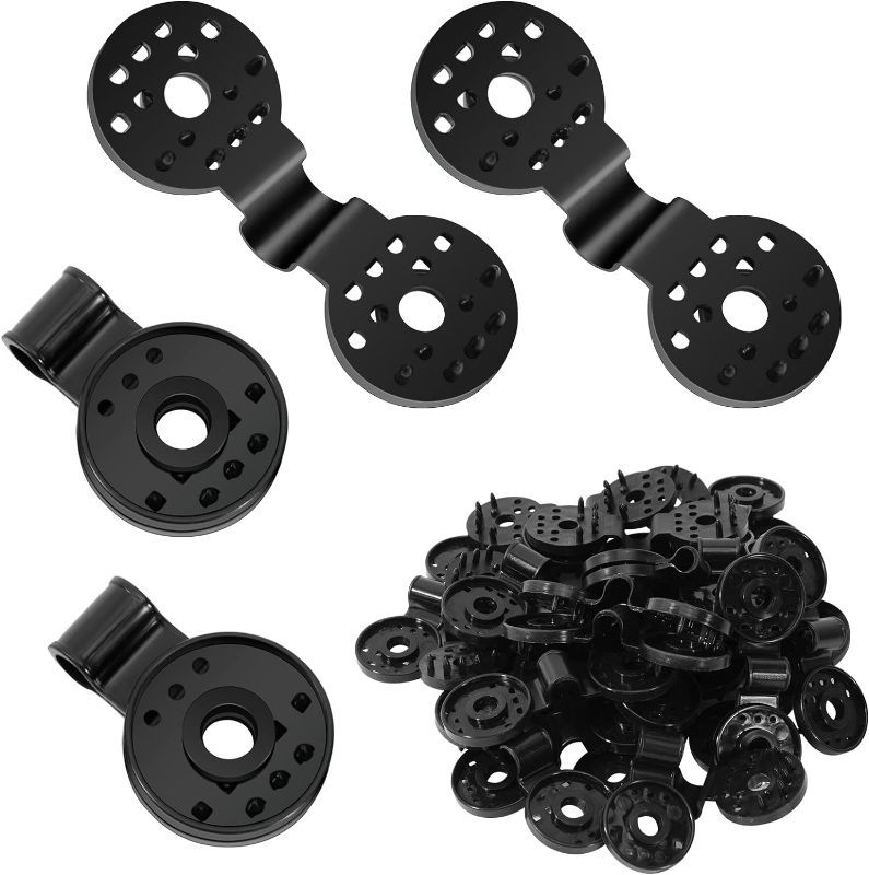 Photo 1 of 40 Piece Shade Cloth Plastic Clips Round Plastic Black Clips for Sun Shade Net, Anti Bird Netting, Garden Netting, Shade Netting, Shade Fabric Accessories
