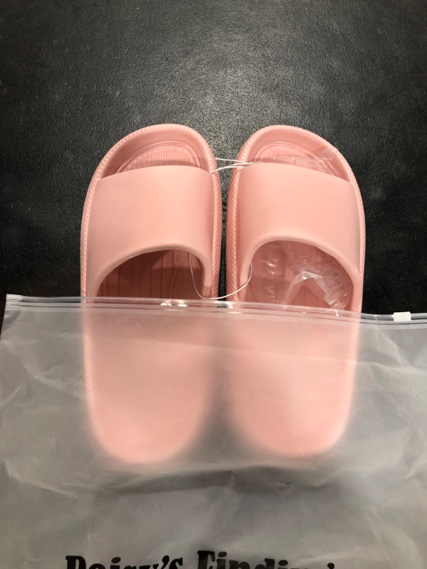 Photo 2 of DAISY'S FINDINGS Cloud Slippers for Women and Men - Pillow Slippers Bathroom Sandals - Cushioned Thick Sole - Non Slip Quick Drying Shower Slides Bathroom Sandals - Ultra Cushion SIZE 6.5/7