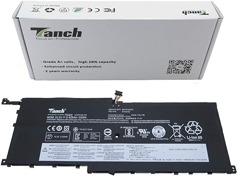 Photo 1 of Tanch SB10F46467 Laptop Battery 01AV458 01AV438 00HW028 Replacement for Lenovo X1 Yoga 2nd Gen Thinkpad X1 Yoga Gen 1 (2016) Thinkpad X1 4th Gen 15.2V 3425mAh 52Wh