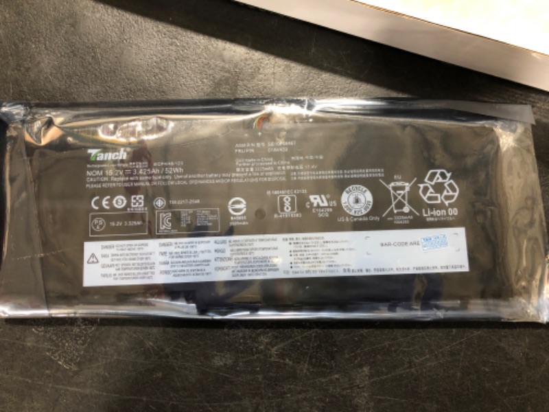 Photo 2 of Tanch SB10F46467 Laptop Battery 01AV458 01AV438 00HW028 Replacement for Lenovo X1 Yoga 2nd Gen Thinkpad X1 Yoga Gen 1 (2016) Thinkpad X1 4th Gen 15.2V 3425mAh 52Wh