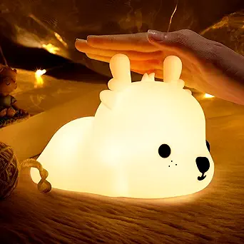 Photo 1 of CHWARES Night Light for Kids, Deer Nursery Night Lights with Battery, 7 Color Table Lamp, Room Decor, Type-C Rechargeable, Cute LED Multicolor Gifts for Baby, Children, Toddlers, Teen Girls 