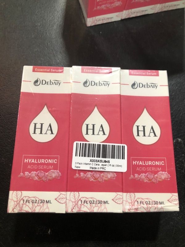 Photo 1 of 3 Pack Rose Hyaluronic Acid Serum for Face Anti-Wrinkle Anti-Aging Serum with Palmitoyl Pentapeptide-4 & Palmitoyl Tripeptide-1 (1fl oz | 30ml/Each)
