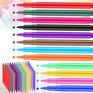 Photo 1 of Ctosree 384 Pcs 12 Assorted Colors Dry Erase Markers Whiteboard Markers Dry Erase Pens for Kids Students Teacher School, Office, Home, Classroom, Back to School Planning Whiteboard 