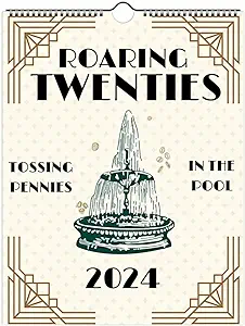 Photo 1 of 2024 Roaring Twenties Calendar Wall Taylor Calendar 2024 TS Lyrics Calendar 12 Monthly Calendar Planner Taylor Calendar With Song Lyrics 