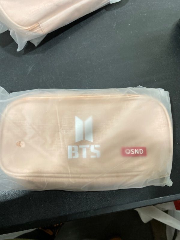 Photo 2 of ZH&GE Kpop BTS Merchandise Large Capacity Pencil Case Storage Pouch for Army Gifts, pink