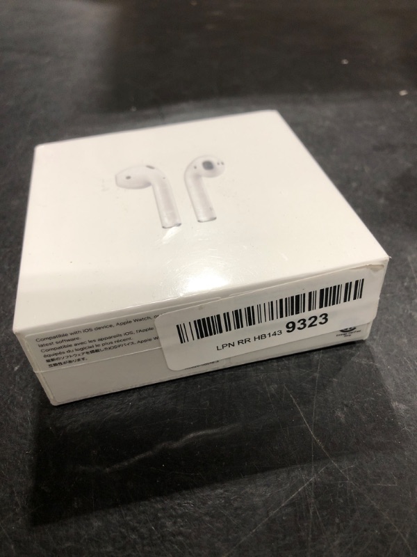 Photo 5 of Apple AirPods (2nd Generation) Wireless Ear Buds, Bluetooth Headphones with Lightning Charging Case Included, Over 24 Hours of Battery Life, Effortless Setup for iPhone--
