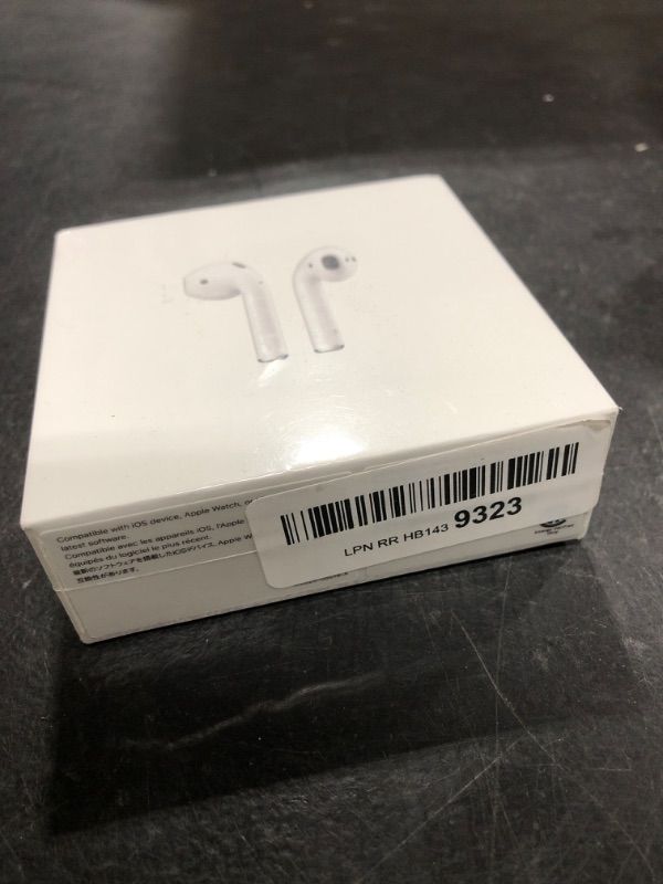 Photo 2 of Apple AirPods (2nd Generation) Wireless Ear Buds, Bluetooth Headphones with Lightning Charging Case Included, Over 24 Hours of Battery Life, Effortless Setup for iPhone---NEW, OPENED FOR PICTURES
