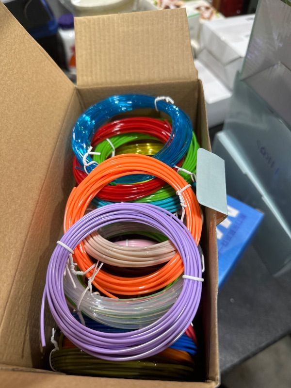 Photo 2 of FIROS PLA 3D Pen Filament Refills Pack, 32 Colors 3D Pen PLA Filament, Each Color 16.4 ft,3D Printing Pen PLA Filament, Compatible with SCRIB3D MYNT3D 3D Pen, Not Suitable for 3Doodler 16.4 Ft Each X 32 Colors