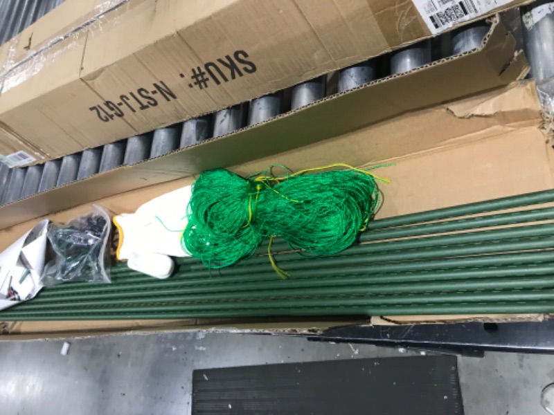 Photo 1 of Cucumber Trellis, 4.8ft Foldable A-Frame Garden Support for Climbing Plants Like Cucumbers, Tomatoes, Squash, Peas, and Flowers (57-in, Green) 57-in Green