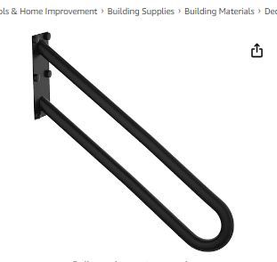 Photo 2 of 28 Inch Stainless Steel Handrail for 1-5 Steps - 1.25" Tube,ZUEXT U Shaped Oil Rubbed Black Safety Grab Bar for Stairs,Wall Mounted Hand Railing for Outdoor Garage Entry Interior Exterior Stairway 28 Inch Black-1P1024157934
