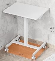 Photo 1 of Mobile Small Stading Desk - Sit Stand Desk, Portable Rolling Laptop Desk 