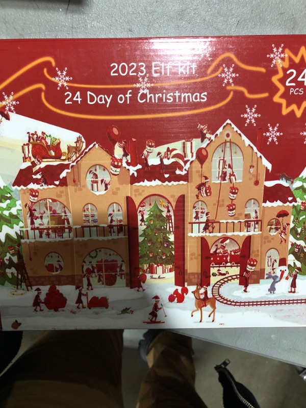 Photo 2 of 2023 NEW Elf Kit 24 Days of Christmas, Fun Elf Activities Props, Christmas on Shelf Kit, Elf Kits Best Christmas Countdown Gift for Xmas The Children'S or Friends And Family