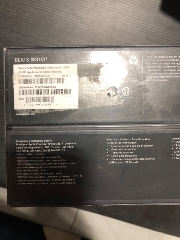 Photo 4 of Beats Solo3 Wireless On-Ear Headphones - Apple W1 Headphone Chip, Class 1 Bluetooth, 40 Hours of Listening Time, Built-in Microphone - Rose Gold (Latest Model)