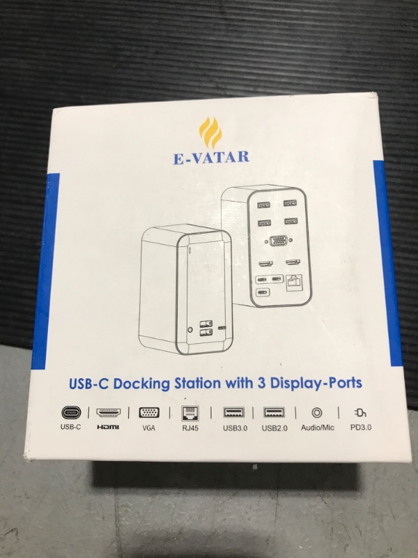 Photo 1 of Docking Station, FAMILYCRAZY 16 in 1 USB C Dock for MacBook Laptop, Triple Displays(1 VGA 2 * 4KHDMI), 100W PD Input, 3 USB-C, 2 USB3.0, 3 USB2.0, SD/TF, Gigabit Ethernet, 3.5mm Mic