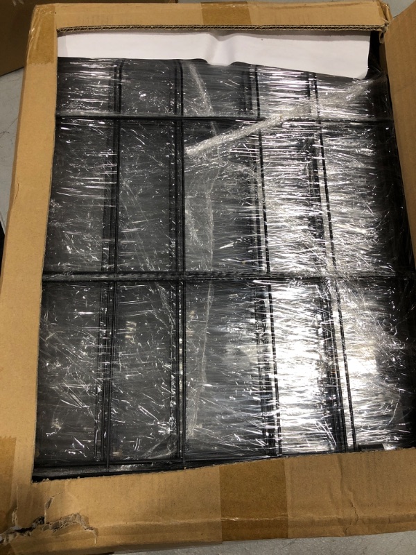 Photo 1 of 28 Pack Decorative Garden Fence Outdoor 24in (H) x 30ft (L) Coated Metal RustProof Landscape Wrought Iron Wire Border Folding Patio Fences Flower Bed Fencing Animal Barrier Section Panels Decor 30ft Arc