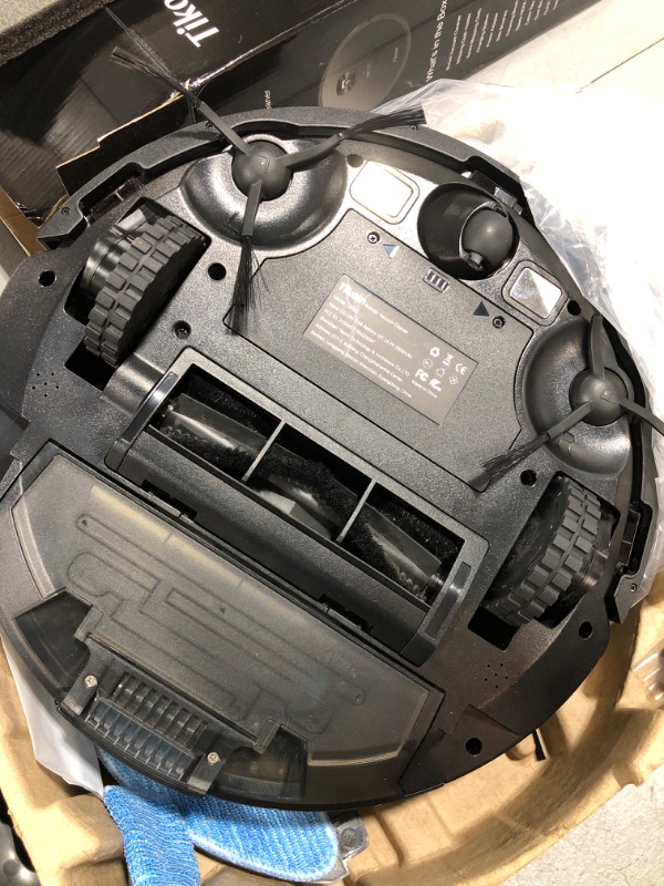 Photo 1 of Tikom L9000 Robot Vacuum and Mop Combo, LiDAR Navigation, 4000Pa Robotic Vacuum Cleaner, Up to 150Mins, Smart Mapping, 14 No-go Zones, Ideal for Pet Hair, Carpet, Hard Floor