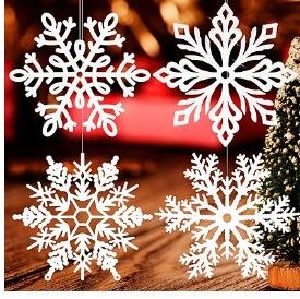 Photo 1 of 12 Inch Christmas Snowflakes Large Christmas Snowflake Ornaments Glitter Christmas Hanging Ornaments Big Christmas Snowflake Decorations for Window Decor Winter Decorations (White,36 Pcs)
Visit the Rtteri Store