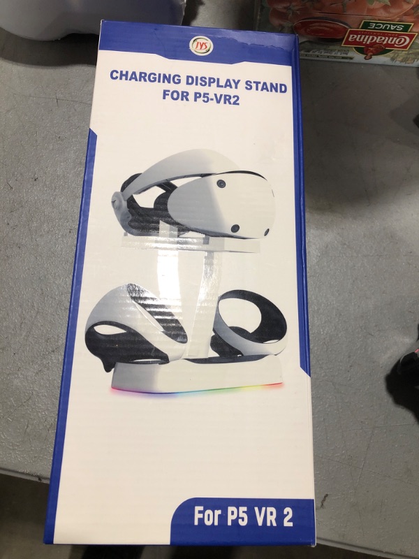 Photo 2 of Charging Station with RGB Light, PSVR 2 Accessories Charging Dock & PSVR2 Headset Display, PSVR 2 Stand with Touch Switch [On/Off], PSVR2 Charging Stand with Magnetic Connector, Type-C Cable