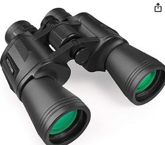 Photo 1 of 20x50 Binoculars for Adults High Powered, Military Compact HD Professional/Daily Waterproof Binoculars Telescope for Bird Watching Travel Hunting Football Games Stargazing with Carrying Case and Strap
