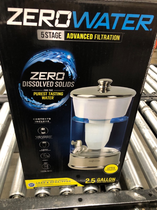 Photo 6 of ZeroWater 40-Cup Water Filter Dispenser - NSF Certified 0 TDS Water Filter to Remove Lead, Heavy Metals, PFOA/PFOS, Improve Tap Water Taste 40 Cup