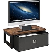 Photo 1 of  Computer Riser for Monitor with Drawer,Movable Laptop Stand Riser, Monitor Stand Riser with Cellphone Holder & Storage Space for Computer and Laptop Multifunctional Desktop Organizer