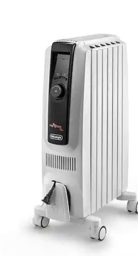 Photo 1 of 1500-Watt 5120 BTU Electric Oil Filled Radiator Space Heater Quiet Full Room Comfort