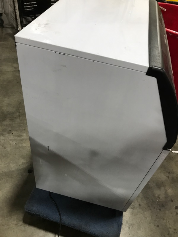 Photo 2 of 265 lb. / 24 H Commercial Freestanding Ice Maker Machine with 55 lb. Storage Bin Stainless Steel Construction in Silver