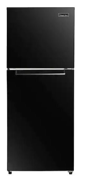 Photo 1 of 10.1 cu. ft. Top Freezer Refrigerator in Black