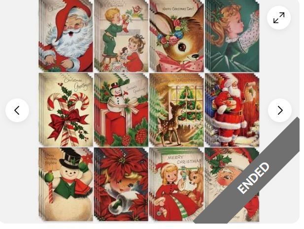 Photo 2 of Yeaqee 48 Pieces Christmas Mini Notepads Santa Claus Small Vintage Assorted
