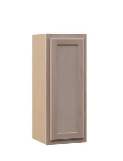 Photo 1 of 12 in. W x 12 in. D x 30 in. H Assembled Wall Kitchen Cabinet in Unfinished with Recessed Panel