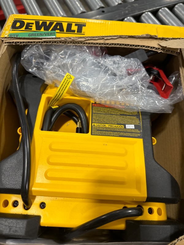 Photo 2 of DEWALT DXAEJ14-Type2 Digital Portable Power Station Jump Starter - 1600 Peak Amps with 120 PSI Compressor, AC Charging Cube, 15W USB-A and 25W USB-C Power for Electronic Devices 1600 Amps