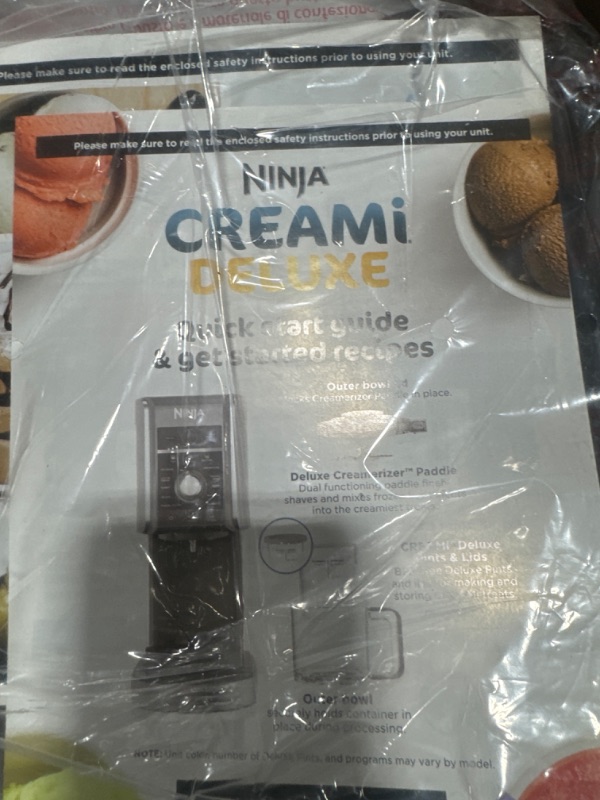 Photo 4 of Ninja NC501 CREAMi Deluxe 11-in-1 Ice Cream & Frozen Treat Maker for Ice Cream, Sorbet, Milkshakes, Frozen Drinks & More, 11 Programs, with 2 XL Family Size Pint Containers, Perfect for Kids, Silver 11 Functions + (2) 24 oz. Pints