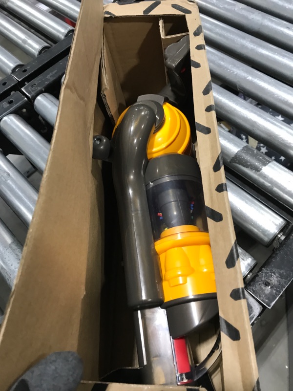 Photo 2 of Casdon Dyson Ball | Miniature Dyson Ball Replica For Children Aged 3+ | Features Working Suction To Add Excitement To Playtime Grey/Yellow