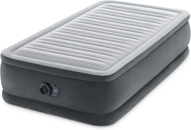 Photo 1 of  Luxury Air Mattress: Fiber-Tech Construction – Built-in Electric Pump – Dual-Layer Comfort Top –