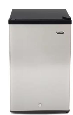 Photo 1 of 3.0 cu. ft. Upright Freezer with Lock in Stainless Steel ENERGY STAR
