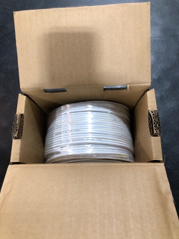Photo 1 of 16AWG Speaker Wire 75 FT, 16/2 Gauge Audio Speaker Wire, for Car Speakers Stereo, Home Theater, Automotive Wire, White Jacket with Yellow Polarity Marker, CCA, 2 Conductors Electrical Wire