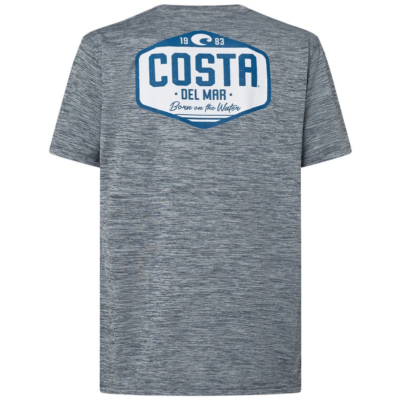 Photo 1 of Costa Tech Morgan Performance SS Fishing Shirt - Gray - UPF 50