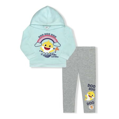 Photo 1 of Baby Shark Baby & Toddler Girl Fleece Legging Set 2-Piece 18M
