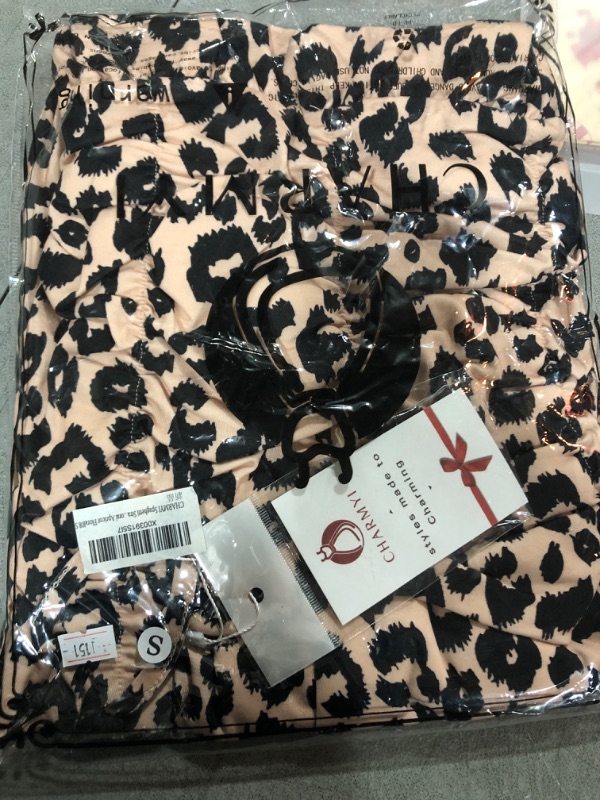 Photo 1 of CHARMYI Spaghetti Strap Dresses for Women Casual Sundresses for Women Beach A Line Summer Dress for Women with Pockets Small 02animal print 