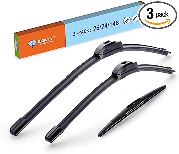 Photo 1 of 26"+24" Windshield Wiper Blades with 14 inch (14-B) Rear Wiper Blade OE Quality Replacement for Honda Pilot 2022 2021 2020 2019 2018 2017 2016(Set of 3) 