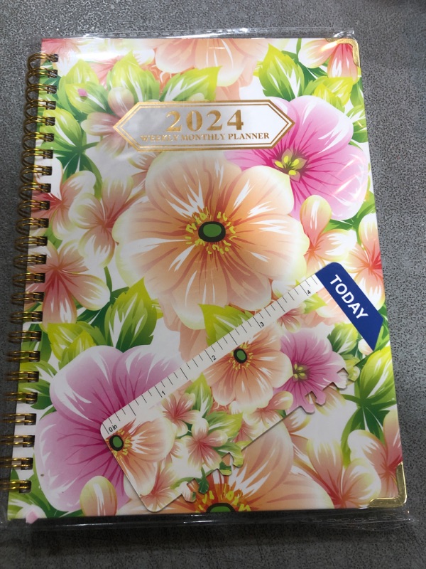 Photo 2 of 2024 Planner, Weekly & Monthly Planner 2024 from Jan. 2024-Dec. 2024, 8.5"×6.1", Academic Planner 2024 with Tabs, Twin-Wire Binding, Thick Paper, Home or Office Use for Gifts