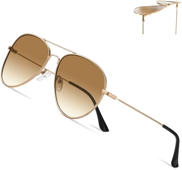 Photo 1 of Brand: Mldvect
Mldvect Newfangled Concave Aviator Sunglasses for Women Men, Classic Shape Sun Glasses UV400 Protection, 57MM