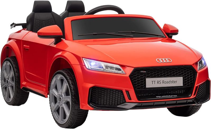 Photo 1 of Aosom 6V Kids Electric Ride On Car, Licensed Audi TT RS with Suspension System and Remote Control, Horn, 5 Songs, Lights, MP3 Player pink