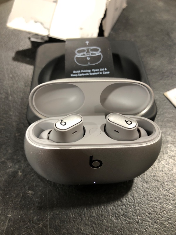 Photo 3 of Beats Studio Buds + - Silver with AppleCare+ (2 Years) Cosmic Silver Studio Buds + With AppleCare+ (2 Years)