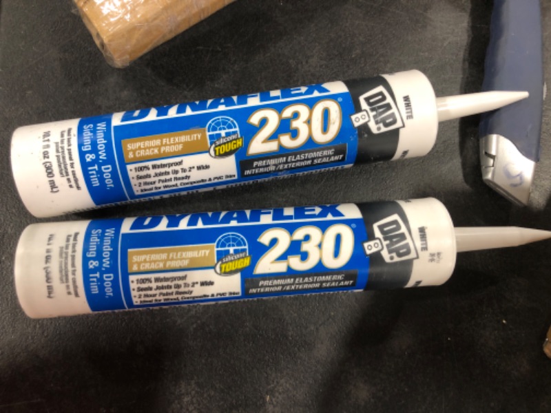 Photo 2 of 2 Pack DAP Dynaflex 230 Premium Window & Door Sealant White 10.1 Oz Contractor Pack
