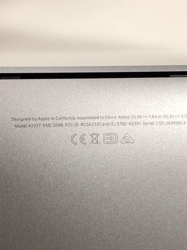 Photo 6 of Apple 2020 MacBook Air Laptop M1 Chip, 13" Retina Display, 8GB RAM, 256GB SSD Storage, Backlit Keyboard, FaceTime HD Camera, Touch ID. Works with iPhone/iPad; Space Gray 256GB Space Gray