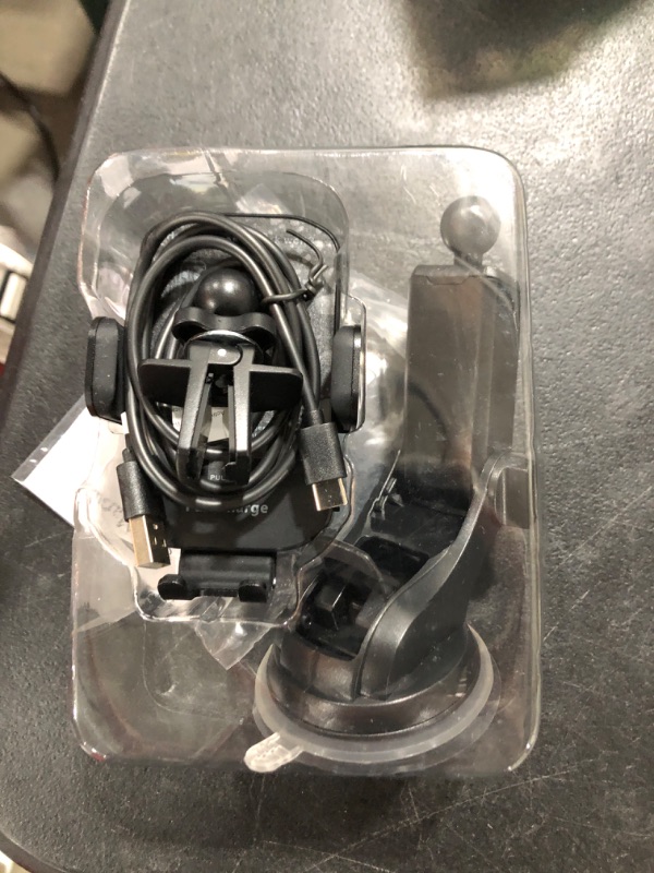 Photo 1 of CHGeek Wireless Car Charger, 15W Fast Charging Auto Clamping Car Charger Phone Mount Phone Holder fit for iPhone 15 14 13 12 11 Pro Max Xs, Samsung Galaxy S23 Ultra S22 S21 S20, S10+ S9+ Note 9, etc
