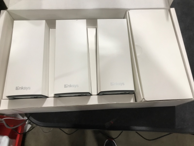 Photo 1 of Linksys Atlas Pro 6 WiFi Router - AX5400 WiFi 6 Router - Dual-Band Mesh WiFi System -WiFi 6 Mesh Routers for Wireless Internet-Mesh Wireless Router - Connect 90+ Devices, 8,100 sq ft,MX5503 3-Pk,White
