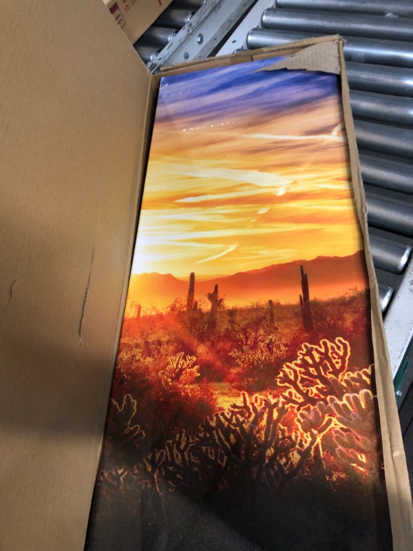 Photo 2 of (READ FULL POST) Nachic Wall Large 5 Piece Arizona Desert Picture Canvas Prints Saguaros 