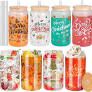 Photo 1 of Christmas Gifts Cups,Christmas Glass Tumbler,16oz Christmas Iced Coffee Cups 
